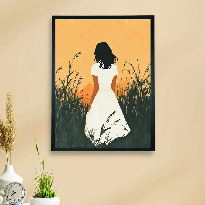 Bliss Of Solitude Wall Canvas Art With Resin Frame media 3