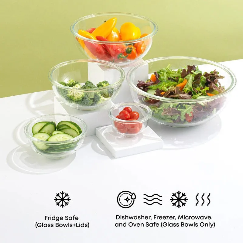 Selvina Glass Mixing Bowls(500 mL) - Set Of Two media 4