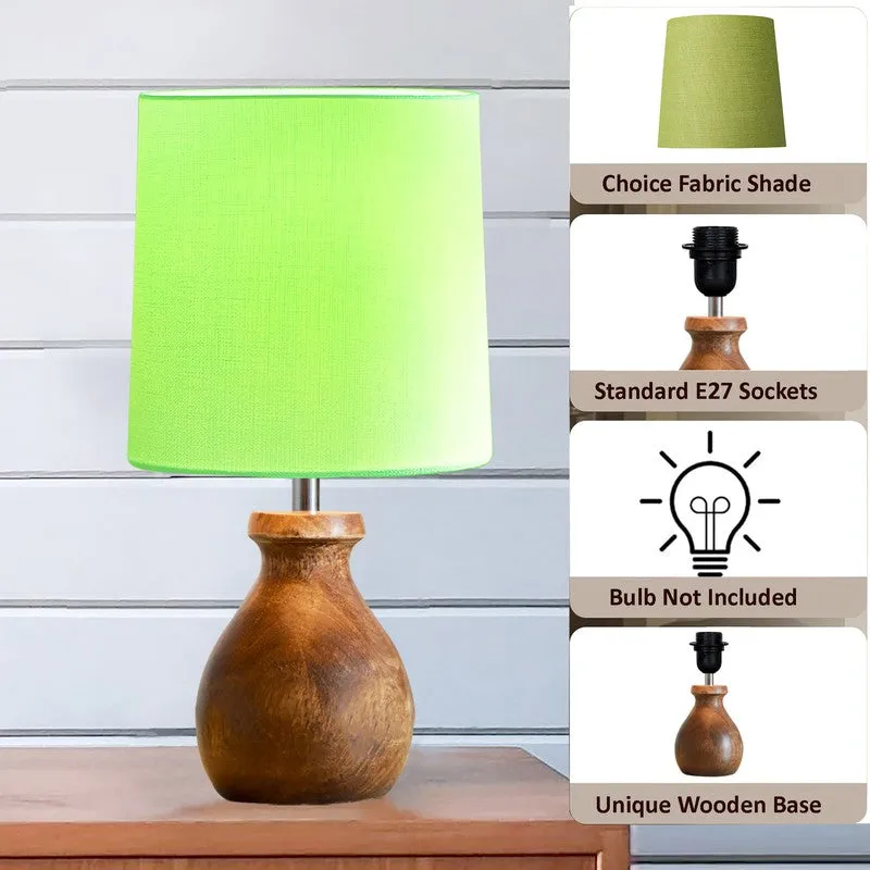 CleanGlow Wooden Table Lamp media 5