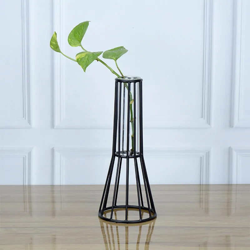 Iara Test Tube Planter - Black media 1