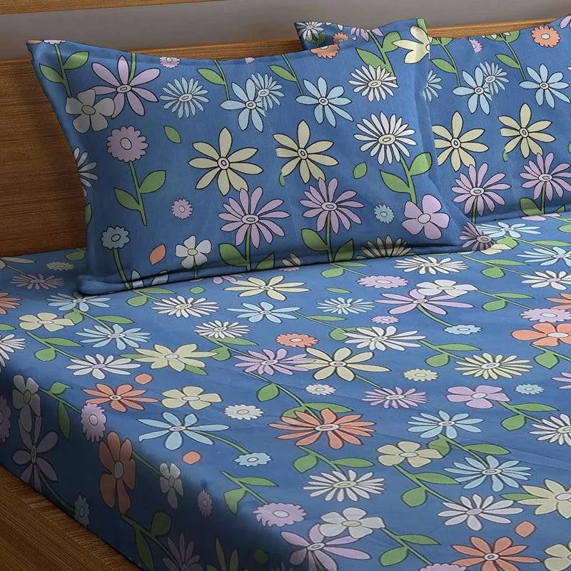 Hades Floral Bedsheet - 150 GSM media 5