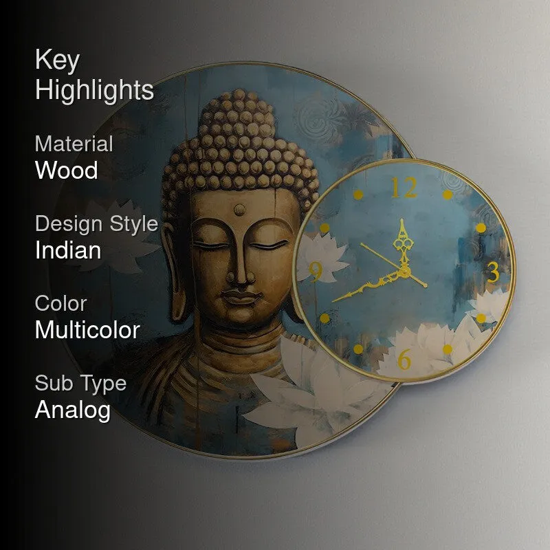 Buddha Kamala Analog Clock media 2