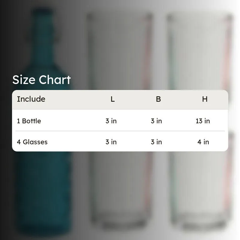 Dash 1000 mL Water Bottle With 150 mL Glasses - Five Piece Set media 7
