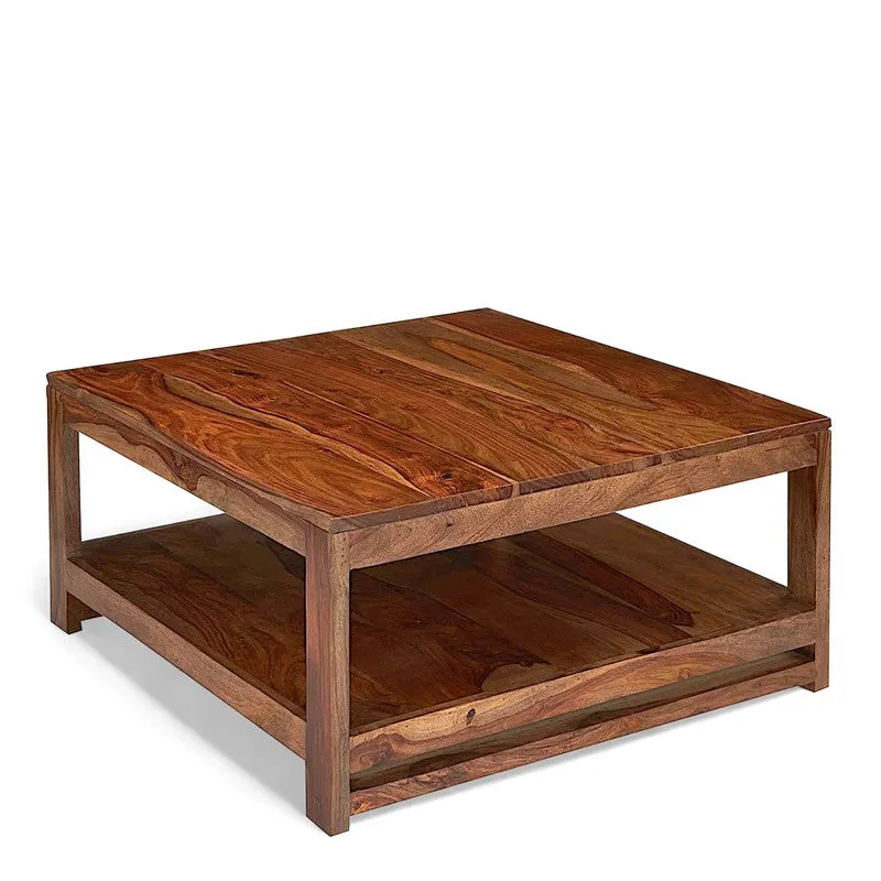 Erixon Sheesham Wooden Center Table - Brown media 3