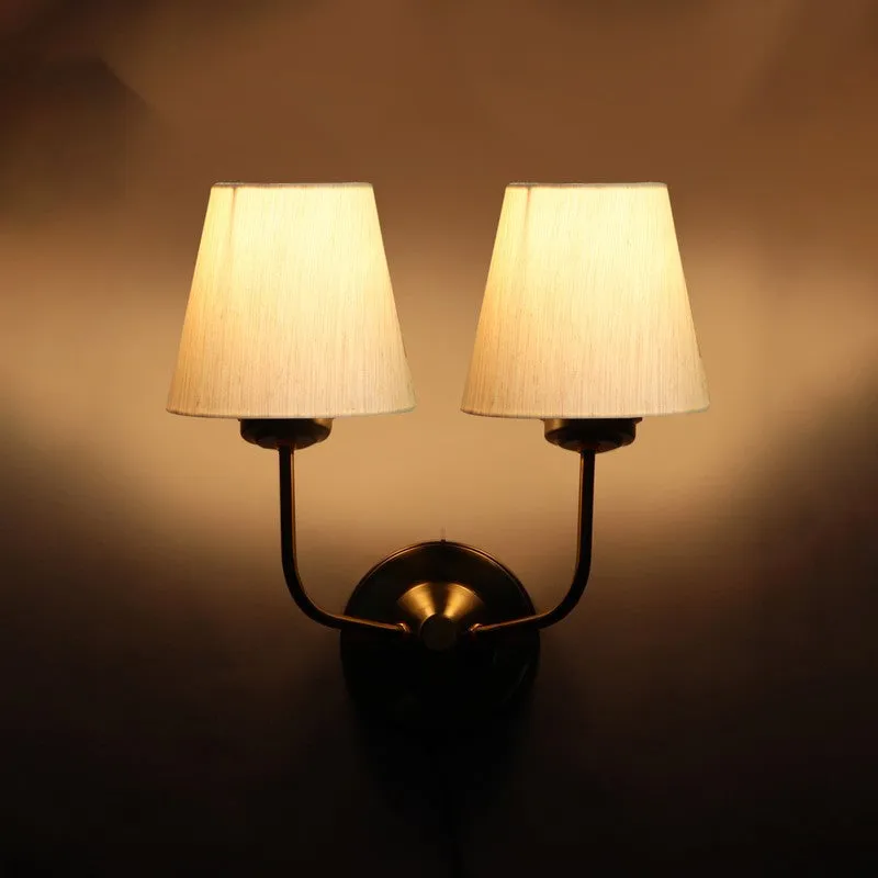 Lumoire Duo Cone Metal Wall Lamp - Beige media 7