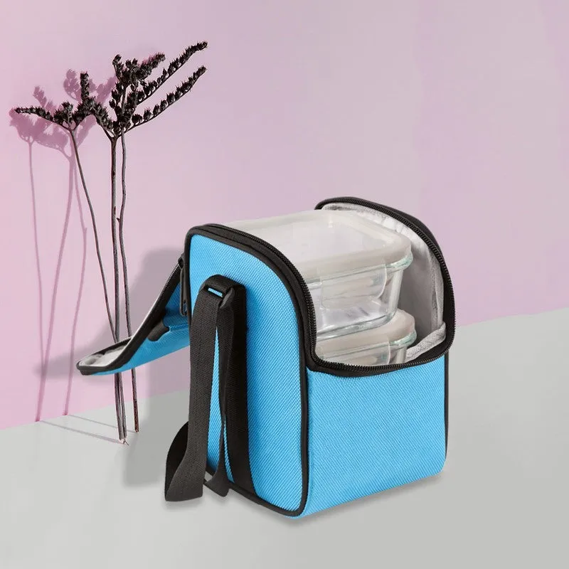 Crunvo Leak Proof Glass Lunch Box (320 mL Each) - Set Of Three media 4