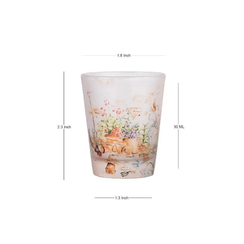 Floral Field Frosted Shot Glass (30 ml) - Set Of Two media 4