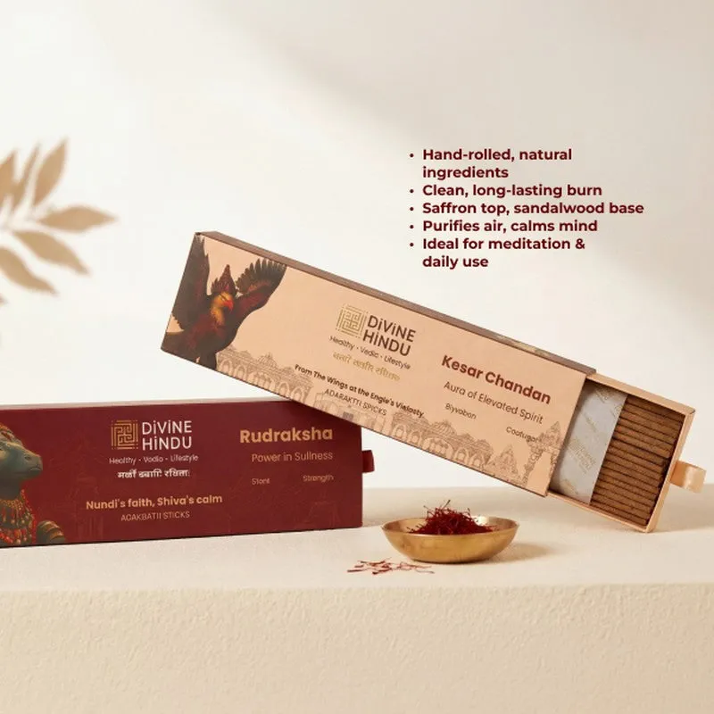 Kesar Chandan & Rudraksha Incense Sticks media 4