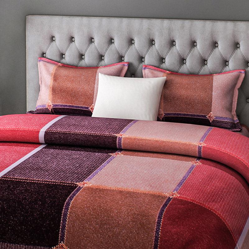 Vivid Blocks Printed Microfiber Bedsheet Old - 130 GSM media 3