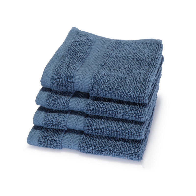 Nuage Cotton Hand & Face Towel (Brown, Pink & Blue) - Set Of Twelve media 5