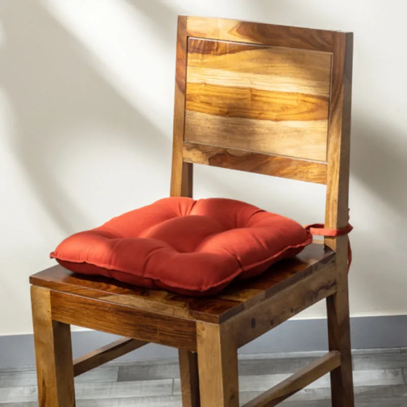 Sylvia Chair Pad (Terracotta Brown) - Set Of Six media 1