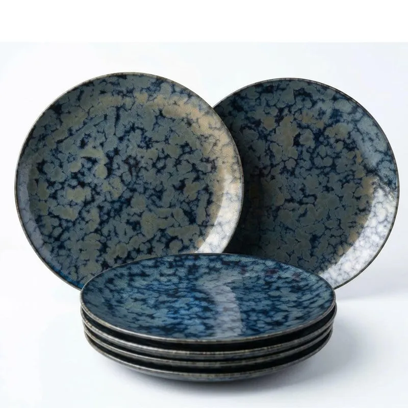 Ceramic Dinner Plates (Grey) - Set of Six media 3