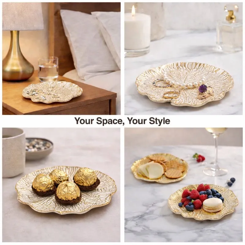 Auraleaf Accent Tray (Beige) - Set Of Two media 6