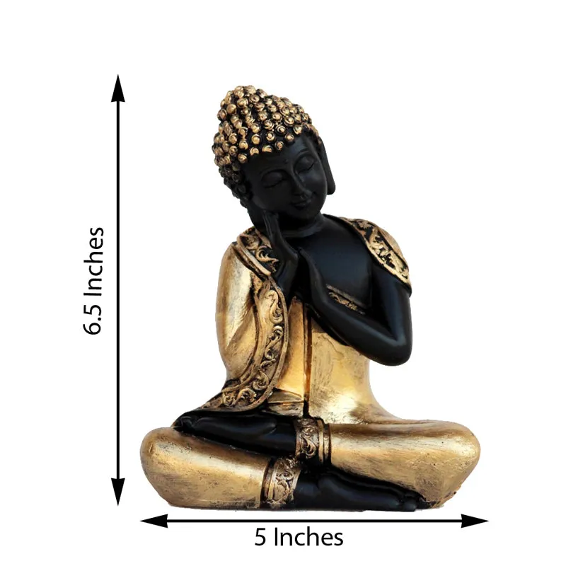 Pondering Buddha Showpiece media 4