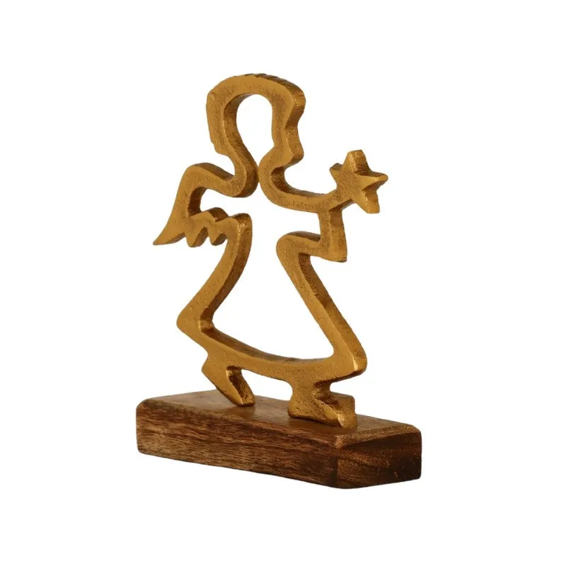Peace Angel Aluminum Table Showpiece media 4