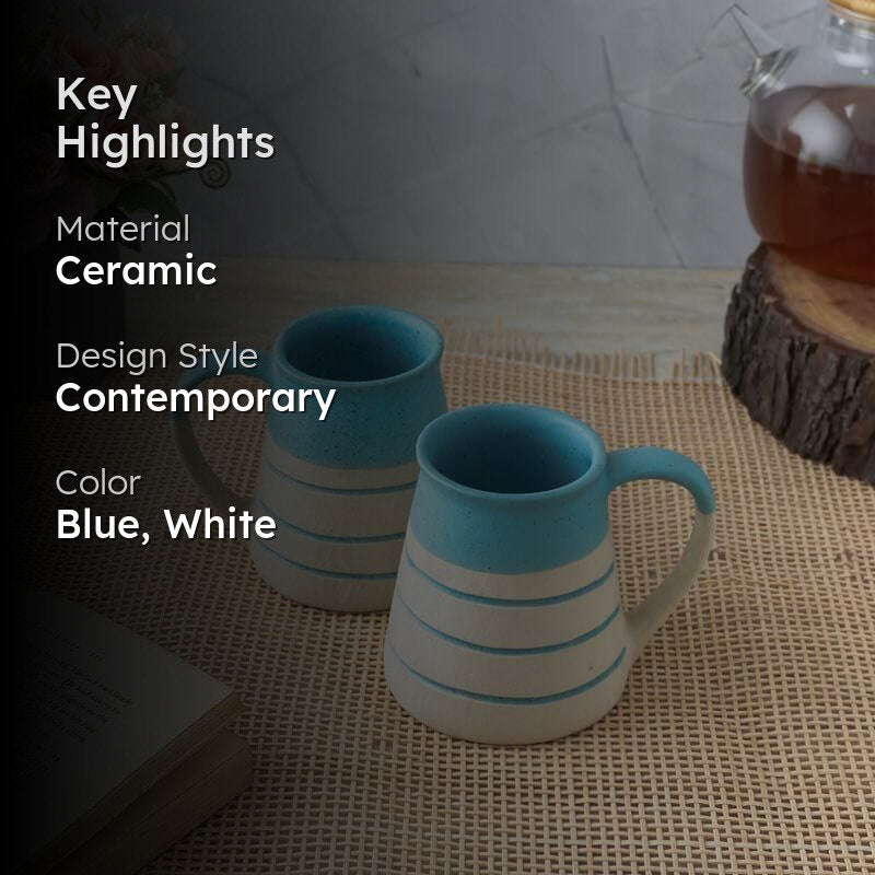Solway Ceramic Coffee Mug (300 mL Each) - Set of Two media 2