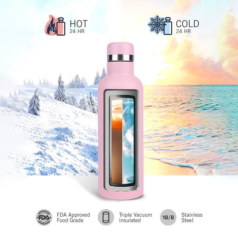 Nautica Cirrus Pure Insulated Stainless Steel Thermos (Pink) - 500 mL media 5