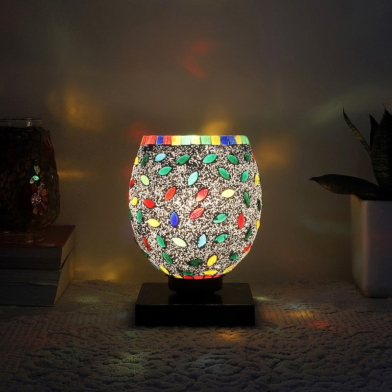 Rayen Mosaic Glass Table Lamp - Multicolor