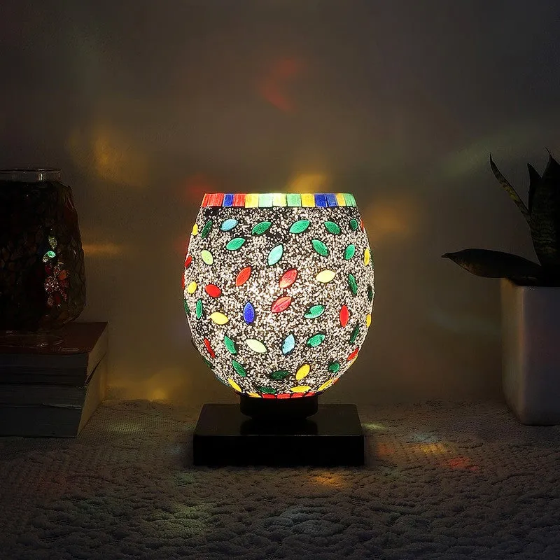Rayen Mosaic Glass Table Lamp - Multicolor media 1