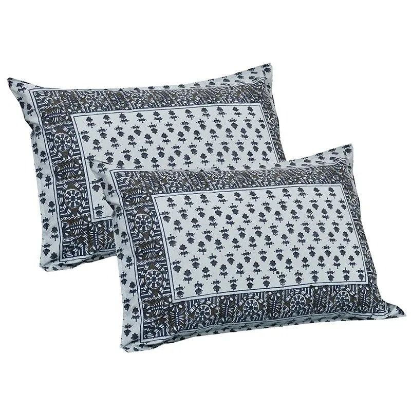 Koleen Printed Cotton Bedsheet (Blue) - 160 TC media 5