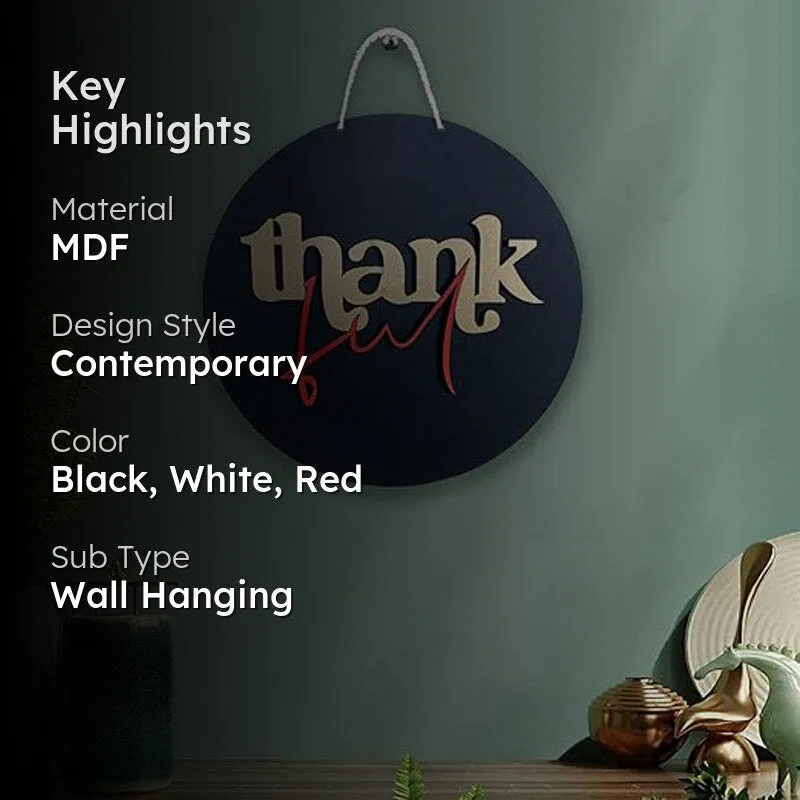 Alora Thankful MDF Wall Accent media 2