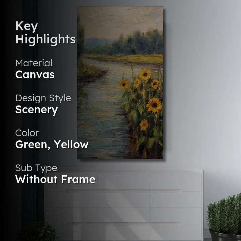 Sunflower Streams Wall Painting media 2