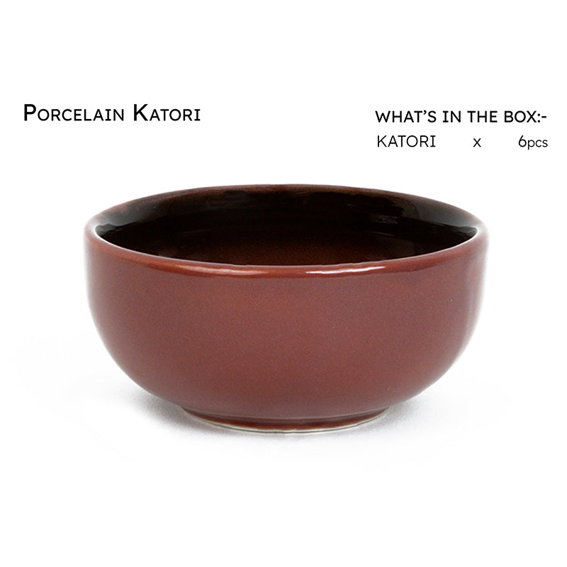Caspian Porcelain Dip Bowl (Brown/160 mL) - Set Of Six media 4