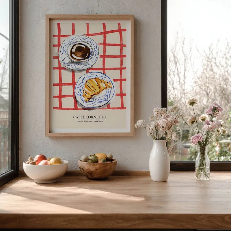 CroissantTable Archival Canvas Wall Art - Brown media 6