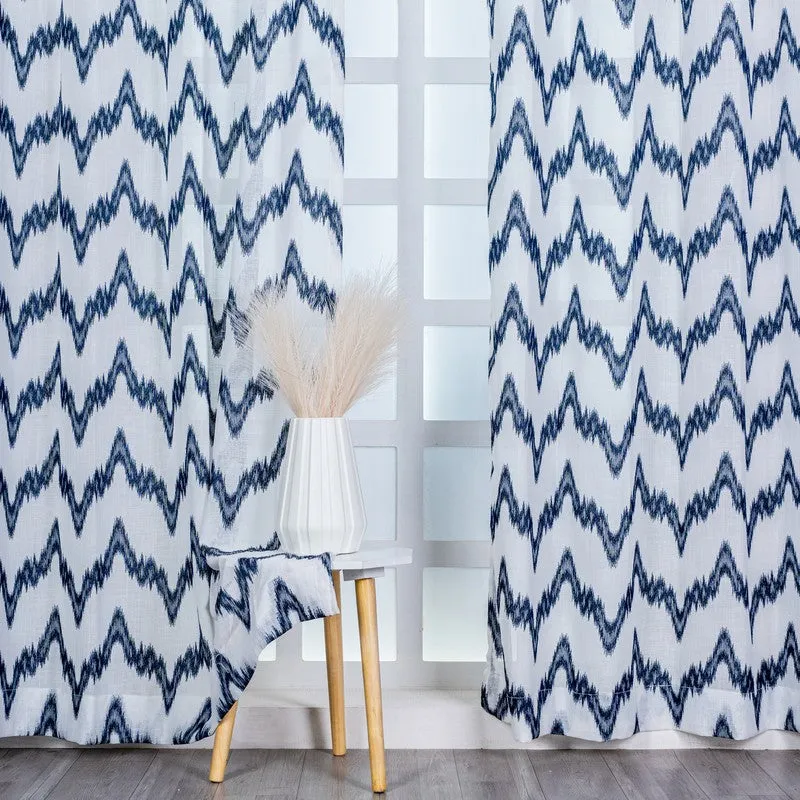 Zyvara Artform Printed Curtain - Set Of Two media 1