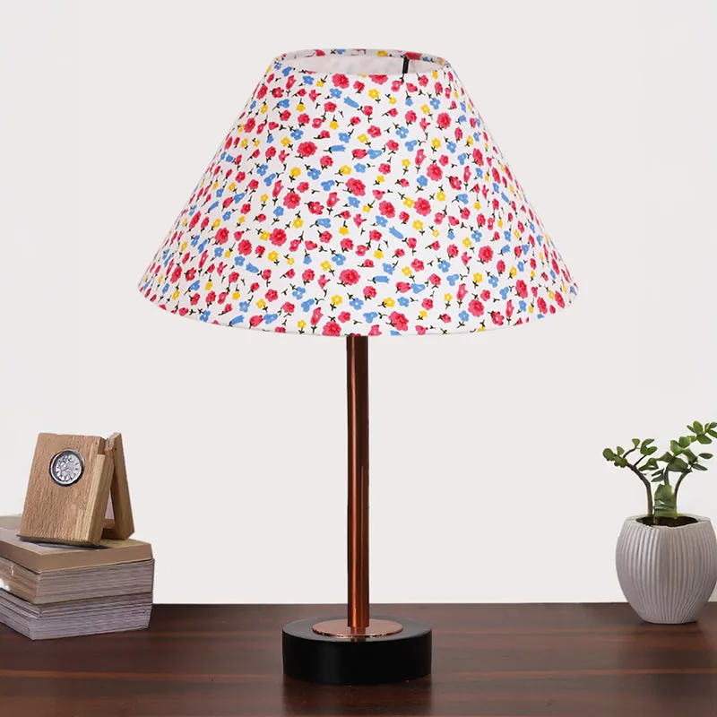 Fleura Conical Wooden Table Lamp - Multicolor media 3