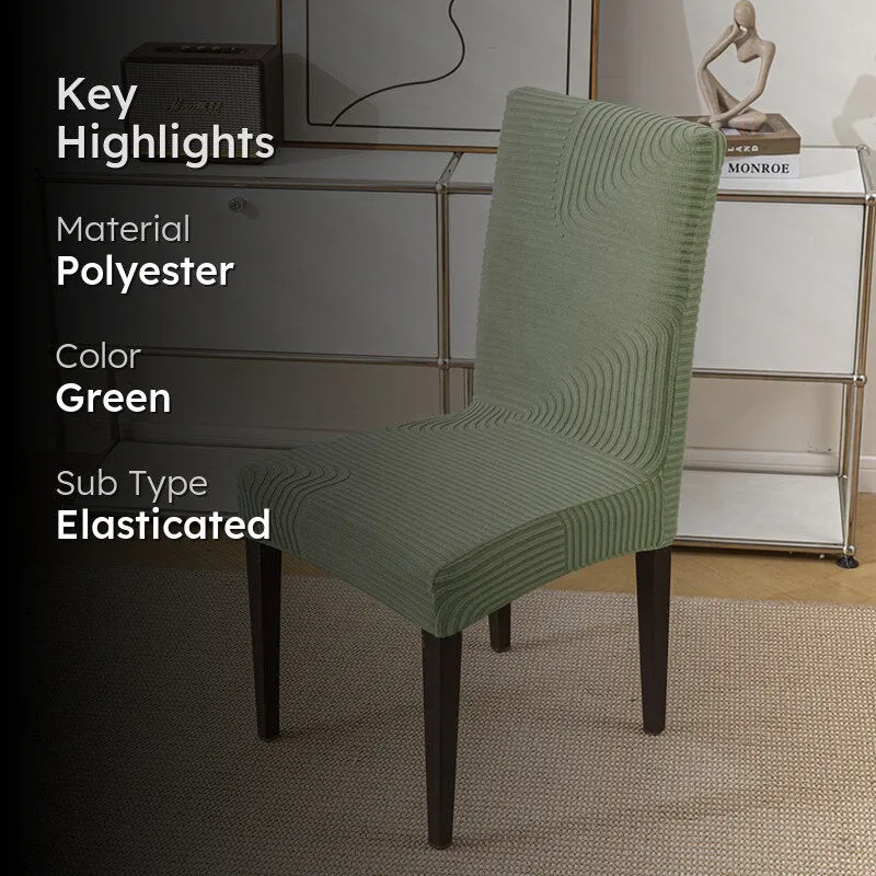 Diviora Polyester Chair Cover - Green media 2