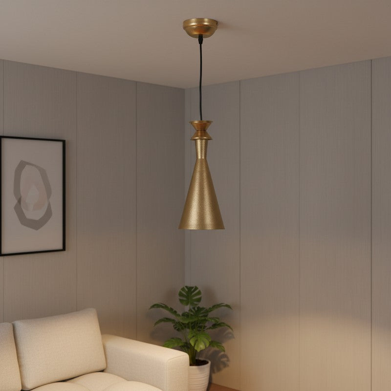 Luxe Cone Iron Ceiling Lamp media 3