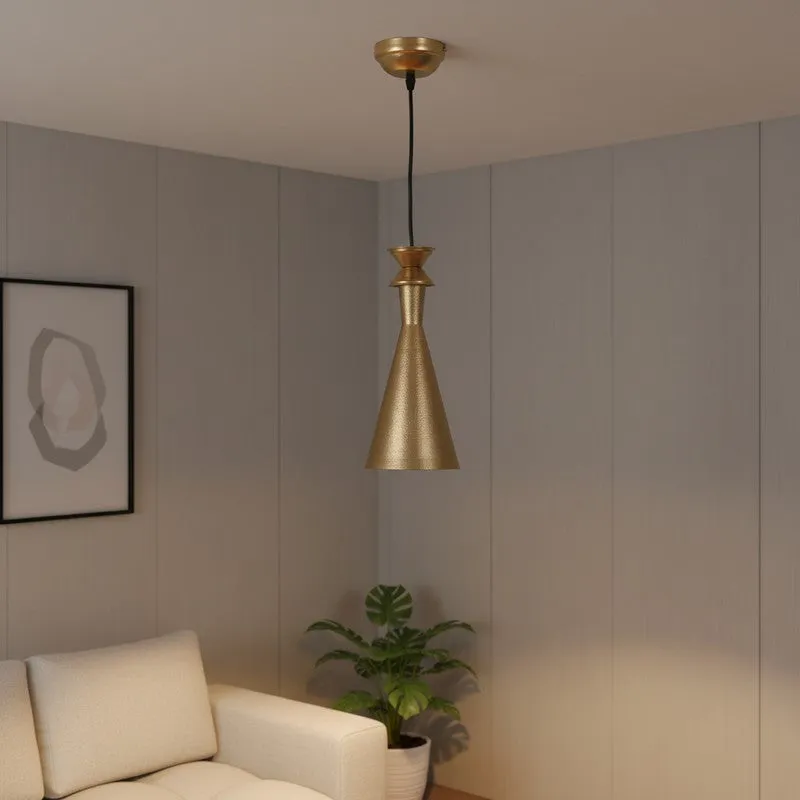 Luxe Cone Iron Ceiling Lamp media 3