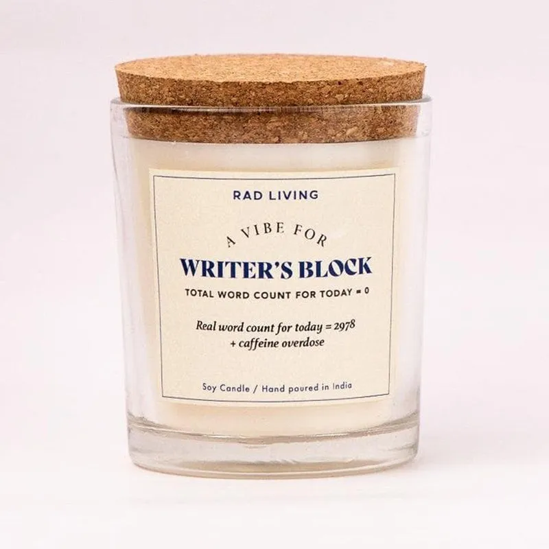Writer's Block - Lavender Tobacco Scented Candle media 10