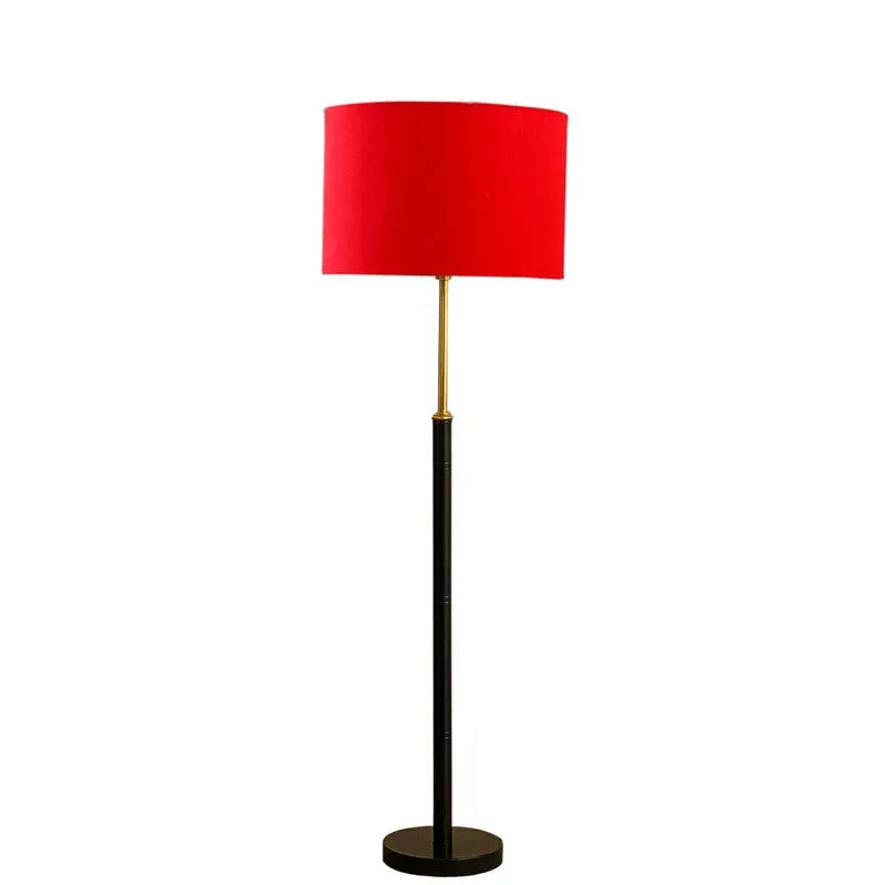 Nordic Glow Wooden Floor Lamp - Red media 5