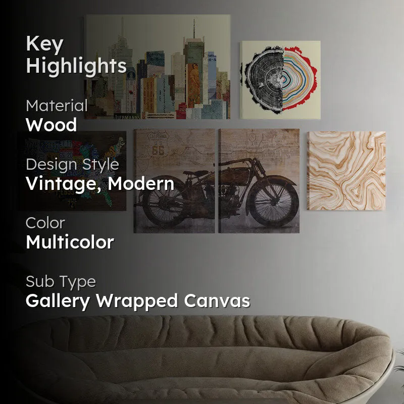 Hustle In City Wall Art - Set Of Six media 2