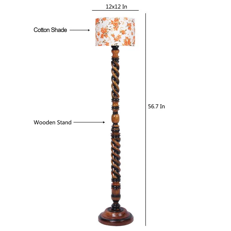 HaloCylinder Floor Lamp I (Floral) media 8