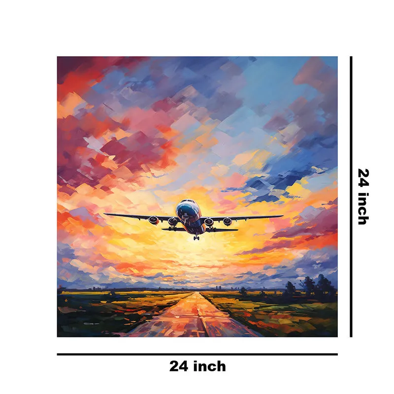 Aeroplane Flying Wall Painting media 8