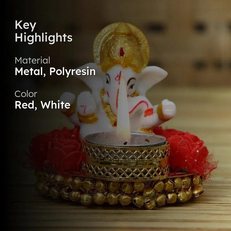 Ganesha Deep Tealight Candle Holder media 2