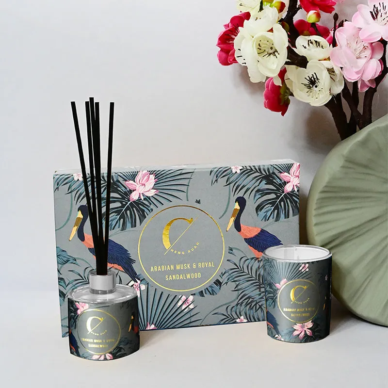Nevoa Reed Diffuser (Grey) - Two Piece Set media 1