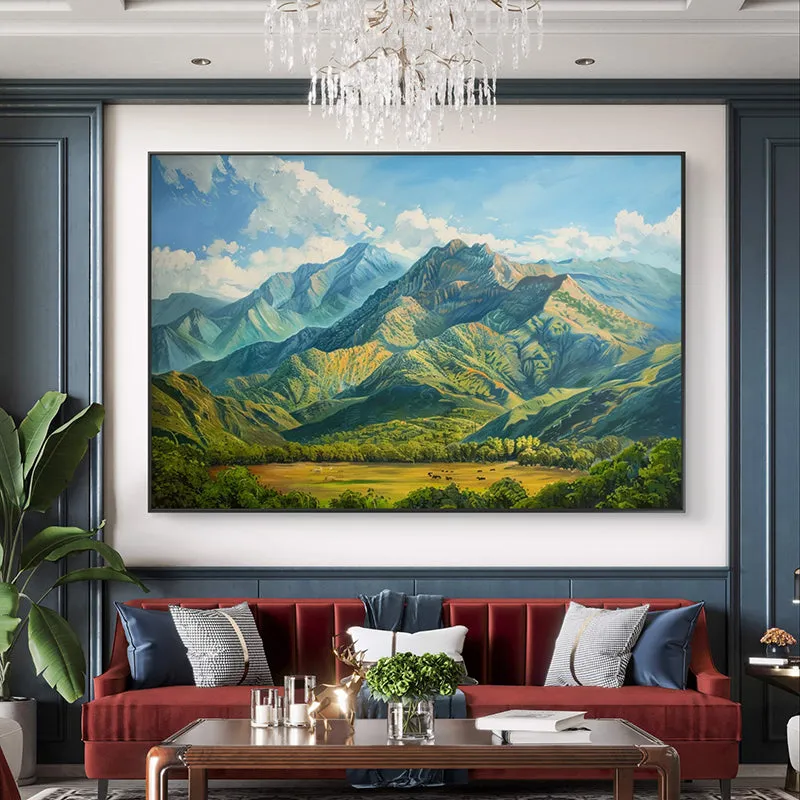 Mountain Greenery Canvas Wall Painting media 4