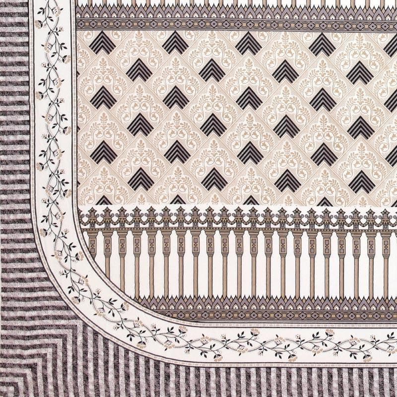 Lux-Raven Cotton Bedsheet (Brown) - 260 TC media 4