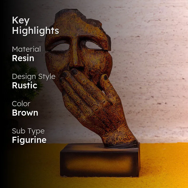 Human Emotions Resin Showpiece - Gold media 2