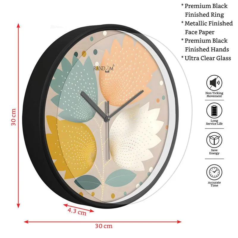 Alden Floral Wall Clock media 4