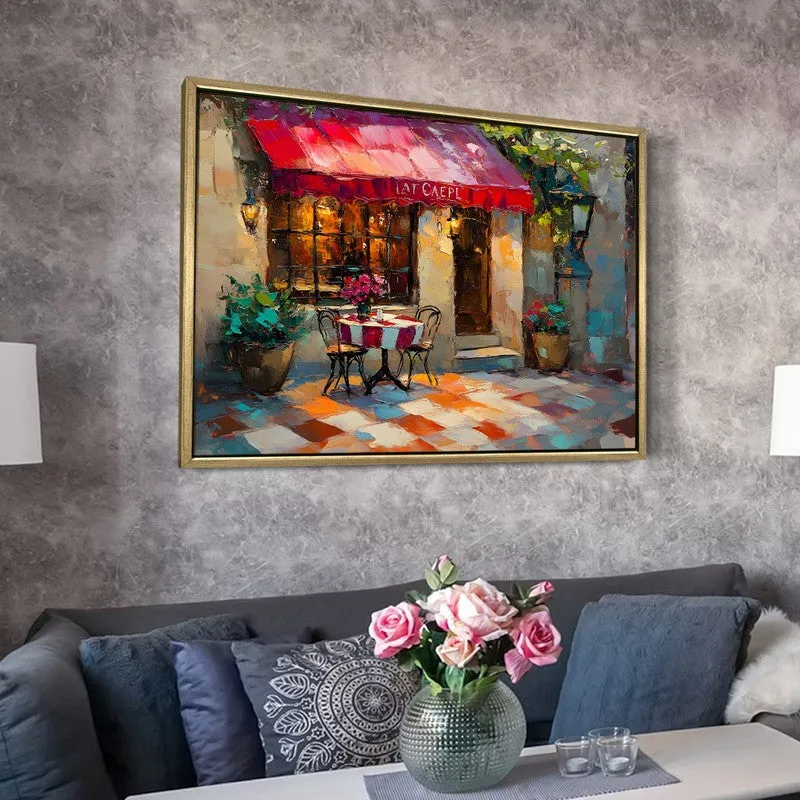 Boulevard Canvas Wall Painting With Frame media 6