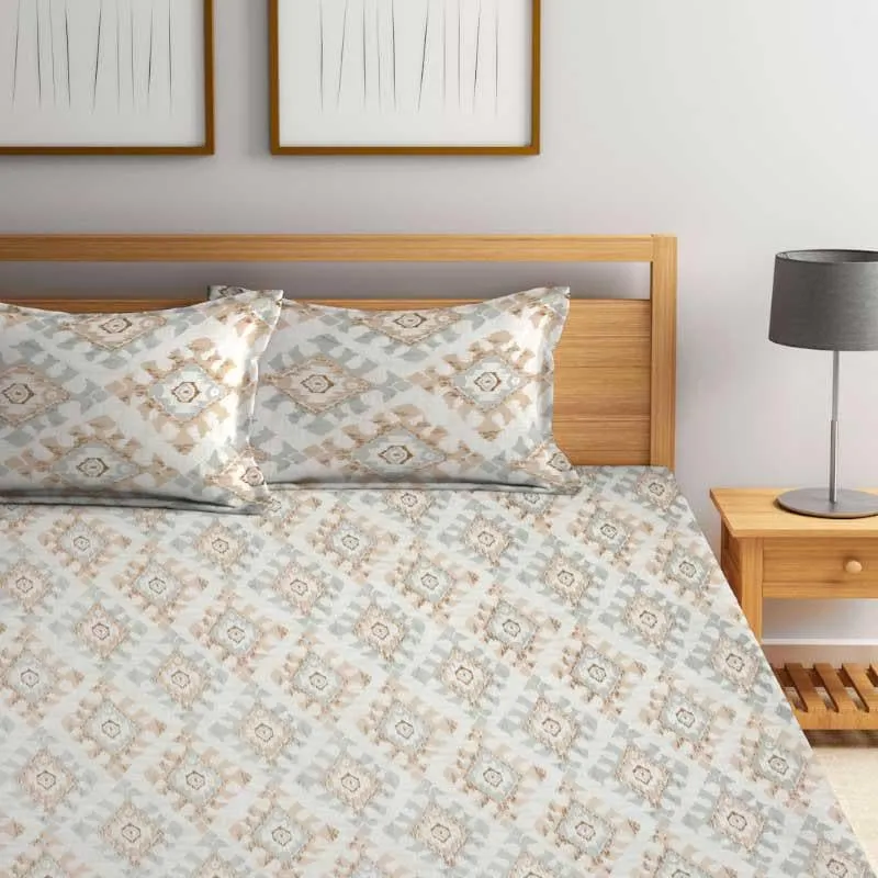 Siki Printed Microfiber Bedsheet - 130 GSM media 5