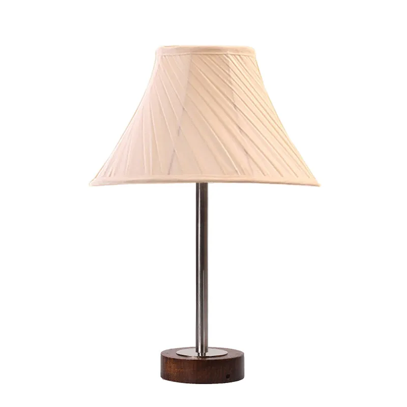 Twistra Rodin Wooden Table Lamp - OffWhite,Silver,Brown media 4
