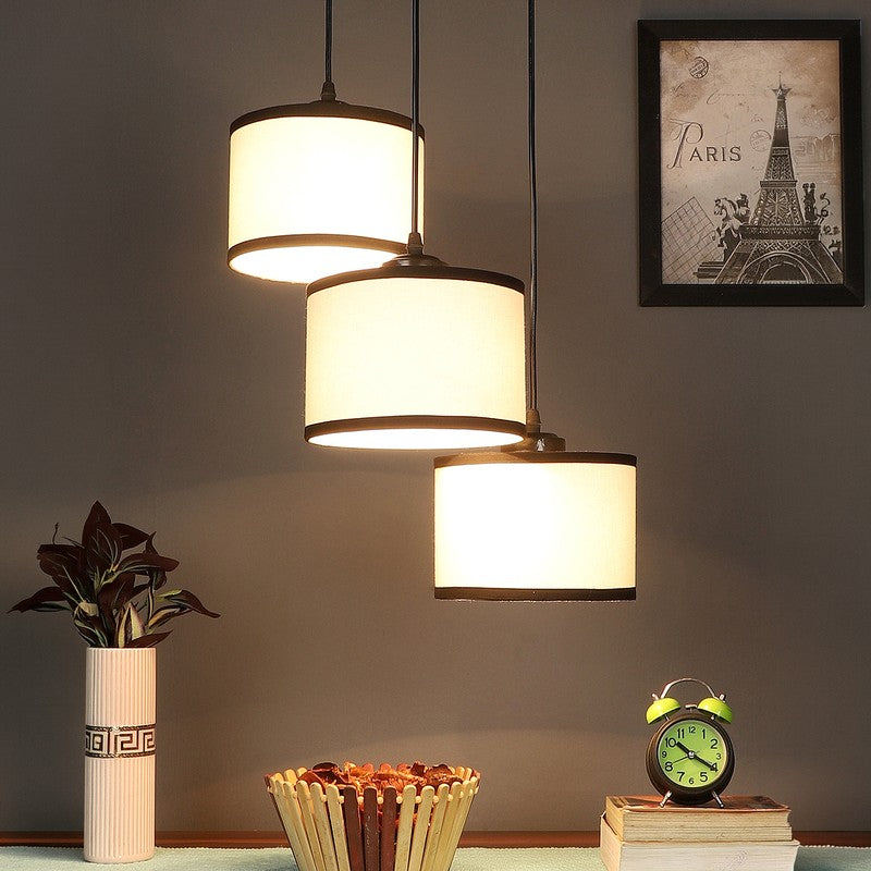 Lumera Drift Metal Ceiling Lamp - White & Black media 2