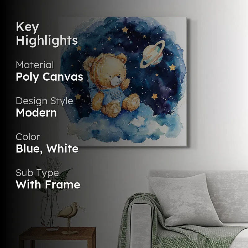 Teddy In Galaxy Wall Painting media 2