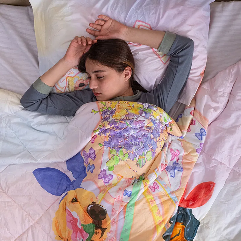 Floral Siesta Reversible Cotton Comforter - 480 GSM media 5